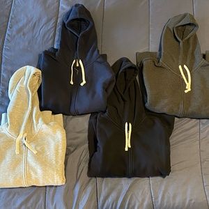 Lands' End Serious Sweats Full Zip Hoodie (Bundle of 4!)